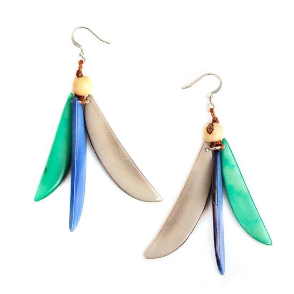 Fair Trade Tagua Nut Organic Earrings Jewelry (Sustainable & Eco-Friendly)